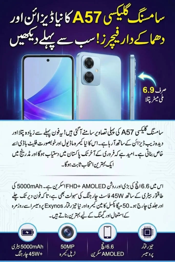 Samsung Galaxy A57 Design, Specifications, and Launch Timeline Revealed via TENAA