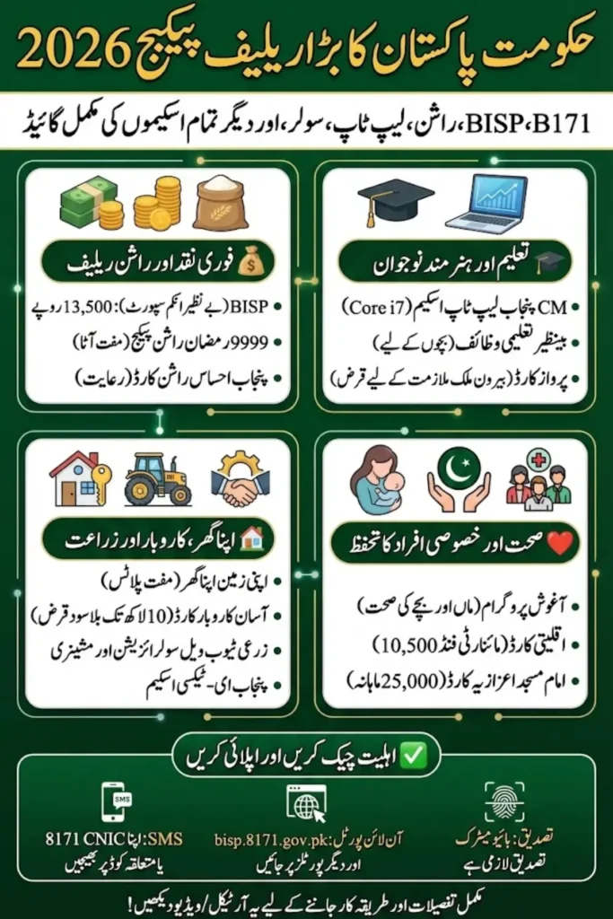 Benazir Income Support Programme and All Punjab Govt Schemes