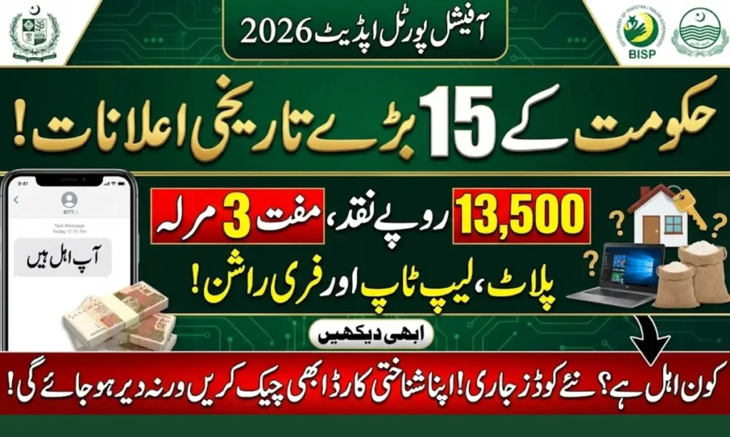 Benazir Income Support Programme and All Punjab Govt Schemes